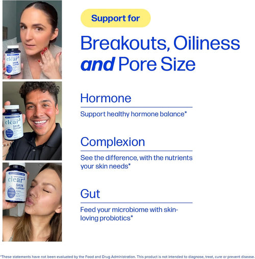clarity³ — Triple-Action Skin Support with DIM, Probiotics & Zinc