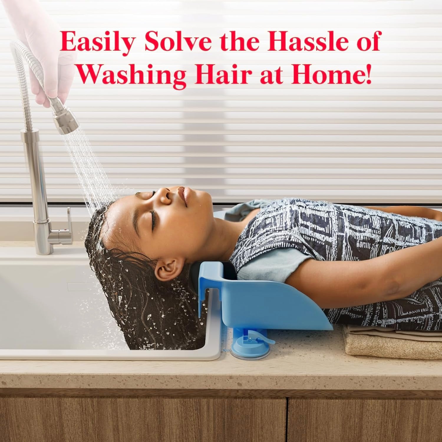 Comfortable for big kids and teens: hair rinsed clean without the fight.