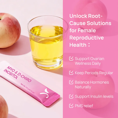 Unlock root-cause solutions for female reproductive health - ovarian wellness, regular periods, hormone balance, insulin support, PMS relief