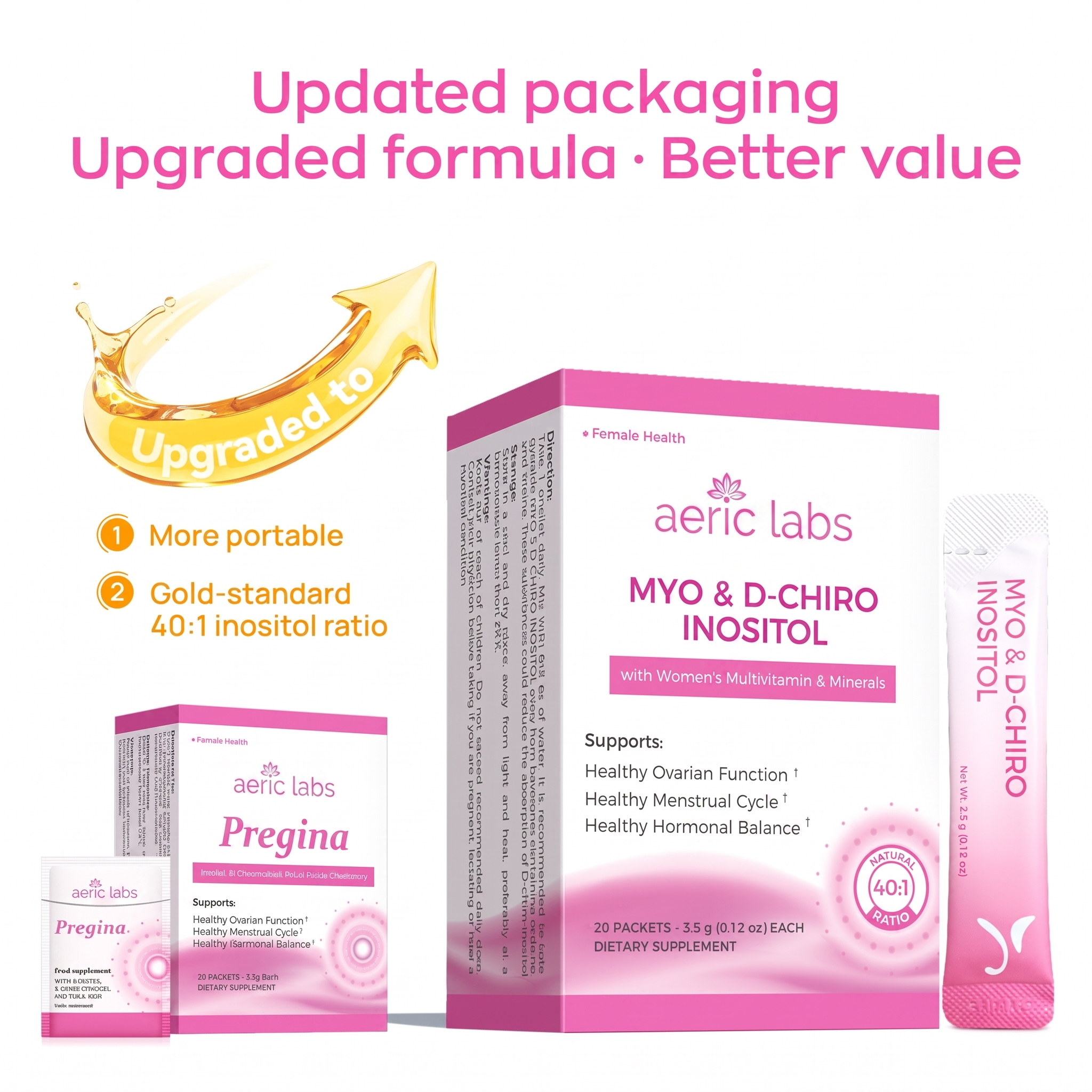 Updated packaging, upgraded 40:1 formula, better value