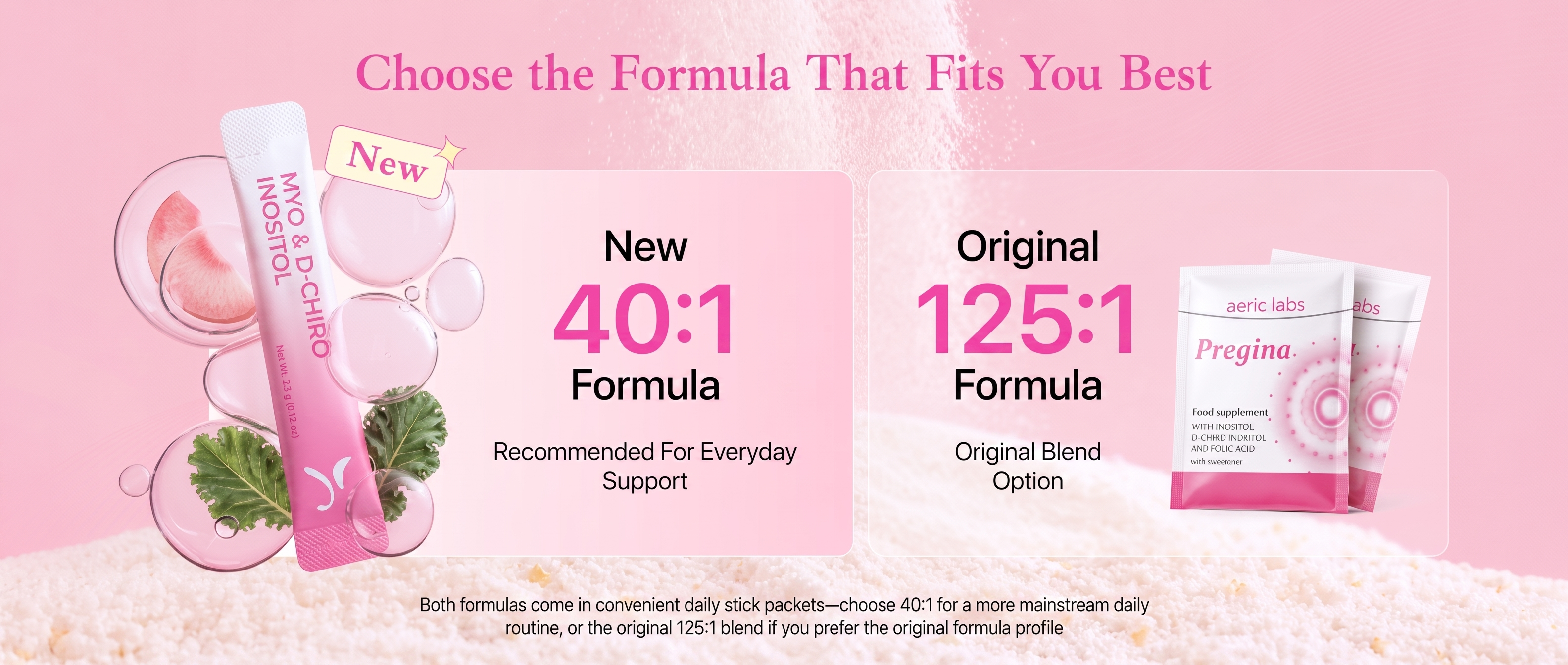 Choose the formula that fits you best - new 40:1 or original 125:1