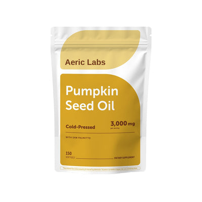 The Root Cause 150 softgel pouch - cold-pressed pumpkin seed oil with saw palmetto